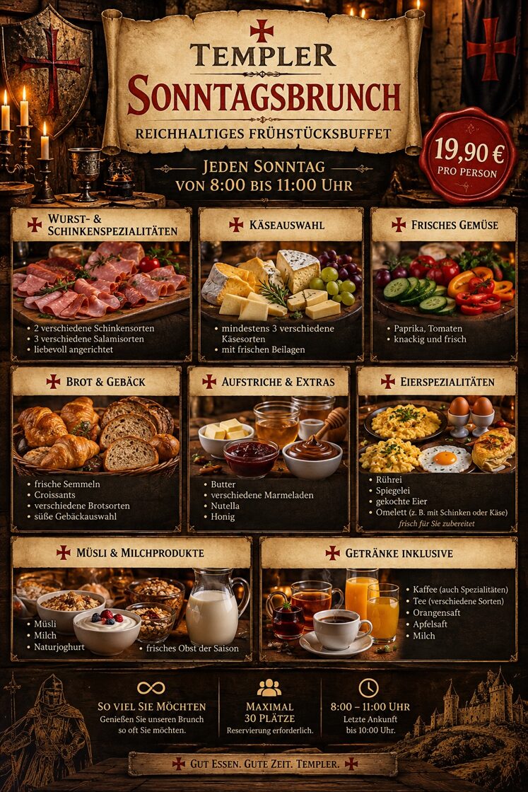 Sonntagsbrunch – Frühstücksbuffet, Eierspezialitäten und Getränke inklusive